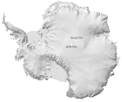 <p><strong>SOUTHERN POLE OF INACCESSIBILITY (POI)</strong></p> Example Image
