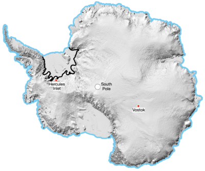 An Inland Crossing of Antarctica: Example Image